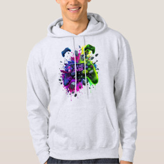 鮮やかな'GAME OVER'コントローラTシャツ パーカ
