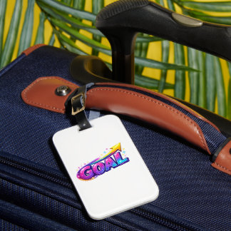 鮮やかなGOAL荷物タグ - 輝かしい成功への旅 ラゲッジタグ