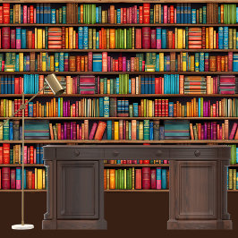 鮮やかなGreysonライブラリ本棚 壁紙
