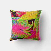 鮮やかなLeafドリームパターン クッション (裏面)