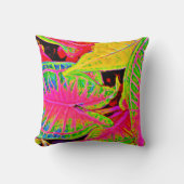 鮮やかなLeafドリームパターン クッション (正面)