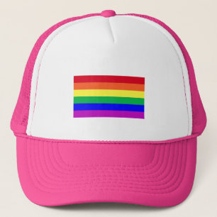 鮮やかなLGBTプライド レインボーフラッグ キャップ