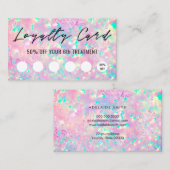 鮮やかなopalテクスチャロイヤリティカード 名刺 (正面/裏面)