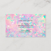 鮮やかなopalテクスチャロイヤリティカード 名刺 (裏面)