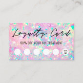 鮮やかなopalテクスチャロイヤリティカード 名刺 (正面)