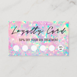 鮮やかなopalテクスチャロイヤリティカード 名刺