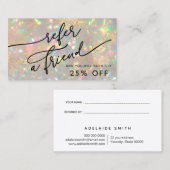 鮮やかなopalテクスチャ紹介カード 名刺 (正面/裏面)