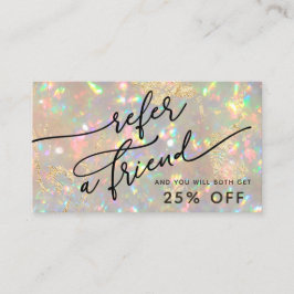 鮮やかなopalテクスチャ紹介カード 名刺