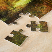 鮮やかなPoconosの秋場面 ジグソーパズル (側面)