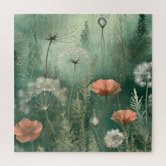 鮮やかのおもしろいに対するリラックスフローラパズル ジグソーパズル (縦)