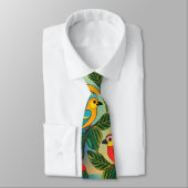 鮮やかの間に張り離れ付いた ネクタイ (タイ)