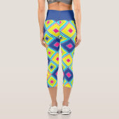 鮮やかはっきりした カプリレギンス (裏面)