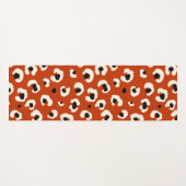 鮮やかはっきりしたRed Leopard Print ヨガマット (正面(横))