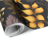 鮮やかひまわり素朴とカボチャ ラッピングペーパー (ロールコーナー)