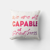 鮮やかやる気を起こさせる引用文装飾用クッション クッション (正面)