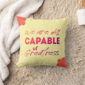 鮮やかやる気を起こさせる引用文装飾用クッション クッション (ブランケット)