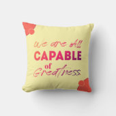 鮮やかやる気を起こさせる引用文装飾用クッション クッション (正面)