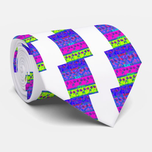 鮮やかやる気を起こさせる食べラヴ&遊アートプリント ネクタイ (ロール)