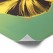 鮮やかアポップ・アートのートHibiscusフラワーグリッド – モダン ポスター (角)