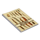 鮮やかアンティークスラグイラストレーション自然史 ノートブック (右側)