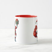 鮮やかイラストレーション付きサンタクロース マグカップ (中央)