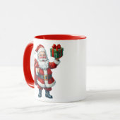 鮮やかイラストレーション付きサンタクロース マグカップ (正面左)