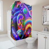 鮮やかエイリアン シャワーカーテン (インサイチュ)