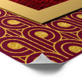 鮮やかエレガントアールデコ。 ポスター (角)