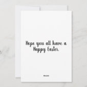 鮮やかエレガントフェスティバルイースターイラストレーション シーズンカード (裏面)