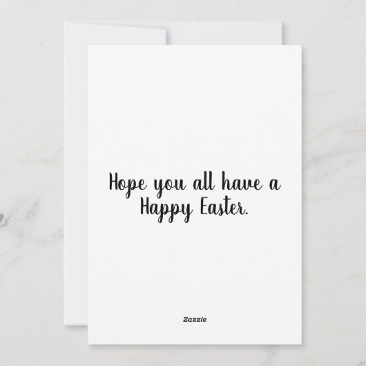 鮮やかエレガントフェスティバルイースターイラストレーション シーズンカード (裏面)