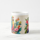 鮮やかオウムデザインカップ コーヒーマグカップ (中央)