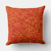 鮮やかオレンジ中世紀ボモダンホヴィンテージ クッション (裏面)
