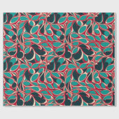 鮮やかオーガニックSwirl Ankara African American Gift ラッピングペーパー (フラット)