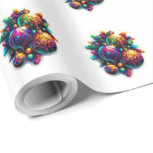 鮮やかオーナメントaiアート ラッピングペーパー (ロールコーナー)