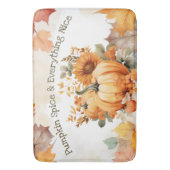 鮮やかカスタムパンプキン秋秋 バスマット (正面縦)