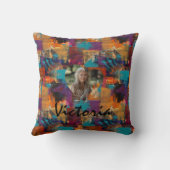 鮮やかカスタム数々の抽象芸術 クッション (裏面)