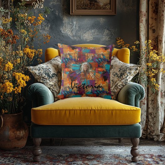 鮮やかカスタム数々の抽象芸術 クッション