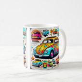 「鮮やかカブトムシ」 コーヒーマグカップ (正面右)