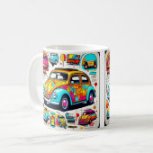 「鮮やかカブトムシ」 コーヒーマグカップ (正面左)