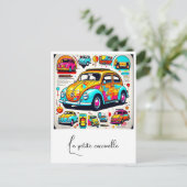 「鮮やかカブトムシ」 ポストカード (スタンド正面)