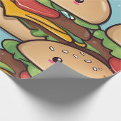 鮮やかカラフルかわいい ラッピングペーパー (角)