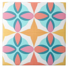 鮮やかカラフルインディアン タイル