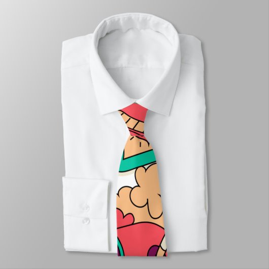 鮮やかカラフルサイケデリックおもしろいファンキー眼 ネクタイ (タイ)