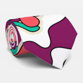 鮮やかカラフルサイケデリックおもしろいファンキー眼 ネクタイ (ロール)