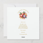 鮮やかカラフルスタイリッシュコラージュ8枚の写真ファミリー シーズンカード (裏面)