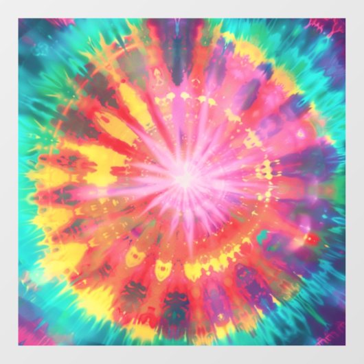 鮮やかカラフルタイ染色#1 ウィンドウサイン (シート)