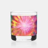 鮮やかカラフルタイ染色#1 ウイスキーグラス (裏面)