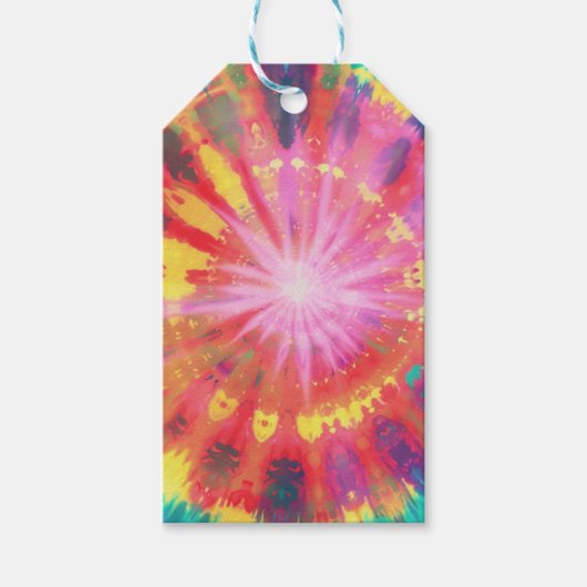 鮮やかカラフルタイ染色#1 ギフトタグ (正面)