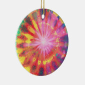 鮮やかカラフルタイ染色#1 セラミックオーナメント (右)