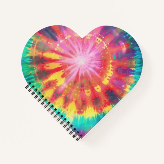 鮮やかカラフルタイ染色#1 ノートブック (正面)